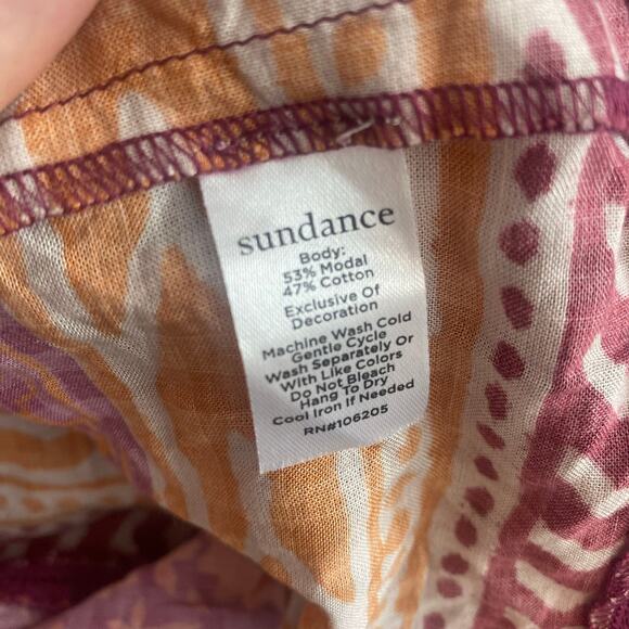 Sundance Floral Lands Midi Dress Womens Size XL Boho Bohemian Pink Purple - Picture 5 of 5